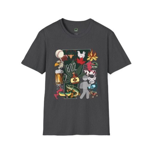 VT Chaos T-Shirt – Epic Maximalist Vermont Collage Graphic - Image 7