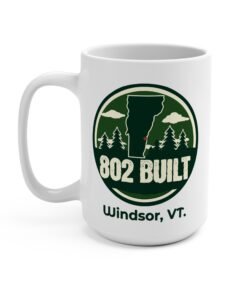 Alternative view of 802 BUILT Windsor Vermont 15oz Mug – Authentic Vermont Spirit