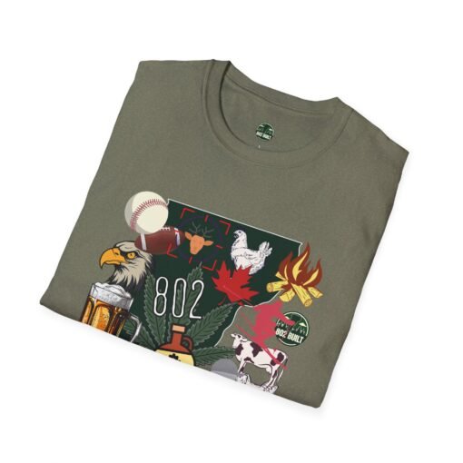 VT Chaos T-Shirt – Epic Maximalist Vermont Collage Graphic - Image 6