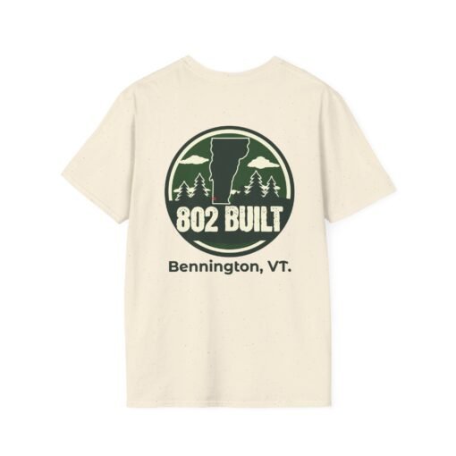 802 BUILT Bennington Vermont T-Shirt | Strong Vermont Heritage Gear - Image 2
