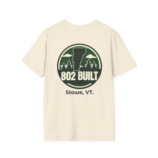 802 BUILT Stowe Vermont T-Shirt – Bold Mountain Town Pride - Image 3