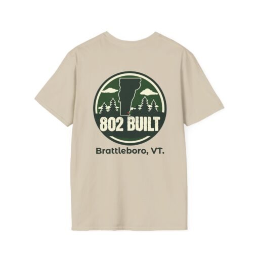 802 BUILT Brattleboro Vermont T-Shirt – Authentic Small-Town Strength - Image 3