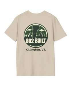 Alternative view of 802 BUILT Killington Vermont T-Shirt | Bold Mountain Lifestyle Gear