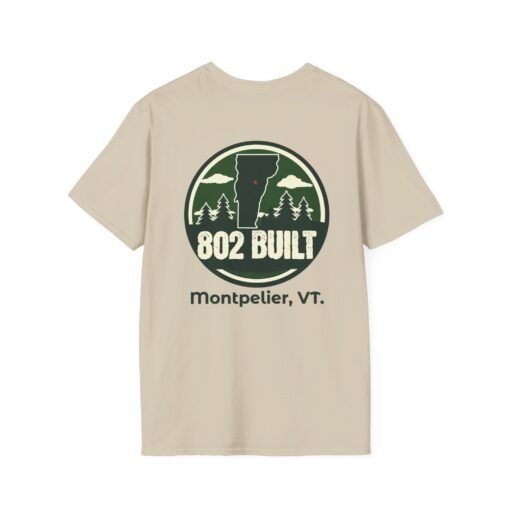 802 BUILT Montpelier Vermont T-Shirt | Bold Vermont Pride Gear - Image 3