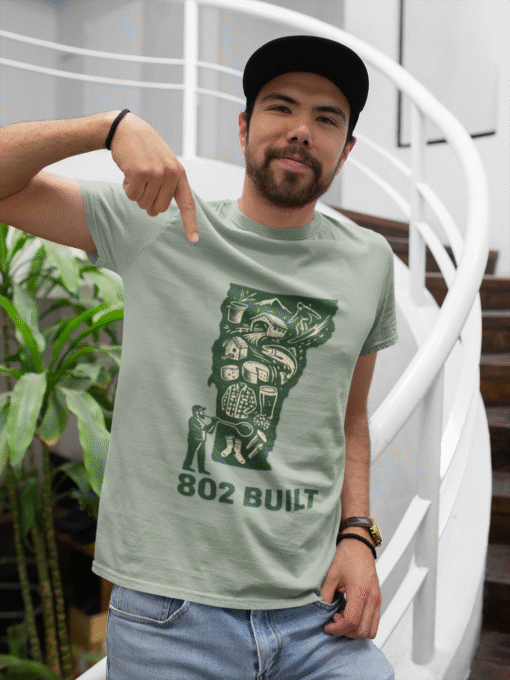 802 BUILT Vermont Heritage T-Shirt – Strong Iconic Pride - Image 3