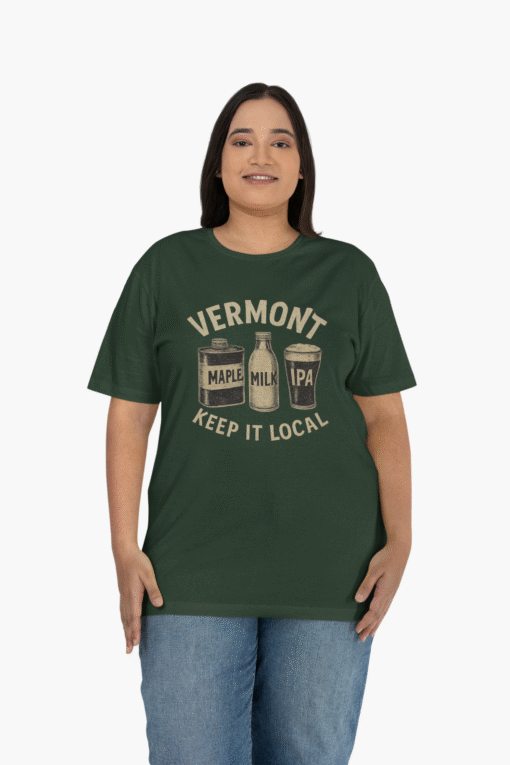 Authentic Vermont Maple Milk IPA T-Shirt – 802 BUILT Keep It Local - Image 30