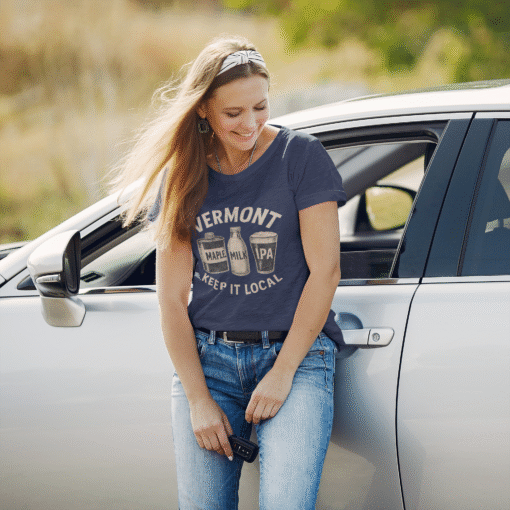 Vermont Keep It Local Women’s T-Shirt – Authentic Vermont Pride You’ll Love - Image 18