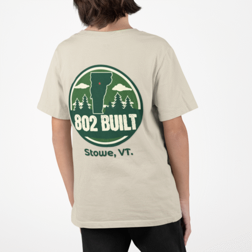 802 BUILT Stowe Vermont T-Shirt – Bold Mountain Town Pride - Image 10