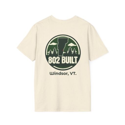 802 BUILT Windsor Vermont T-Shirt | Strong Small-Town Pride Gear - Image 3