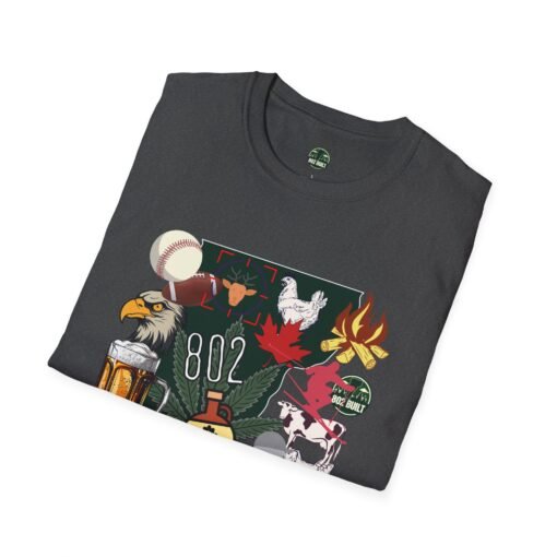 VT Chaos T-Shirt – Epic Maximalist Vermont Collage Graphic - Image 8