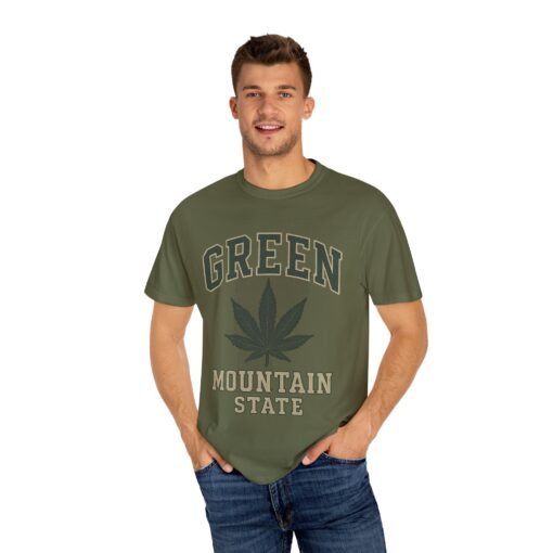 802 BUILT Green Mountain State Cannabis T-Shirt – Funny Vermont Cannabis Shirt - Image 10