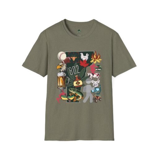 VT Chaos T-Shirt – Epic Maximalist Vermont Collage Graphic - Image 5