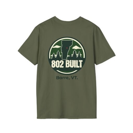 802 BUILT Barre Vermont T-Shirt – Rugged Granite City Pride - Image 5