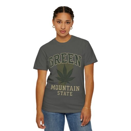 802 BUILT Green Mountain State Cannabis T-Shirt – Funny Vermont Cannabis Shirt - Image 7