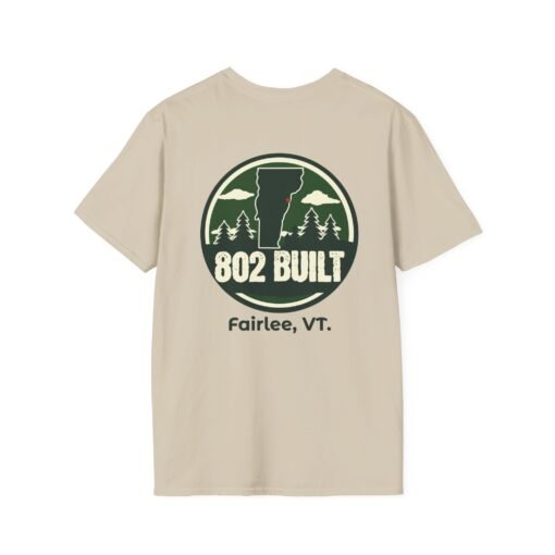 802 BUILT Fairlee Vermont T-Shirt – Authentic Small-Town Pride - Image 2