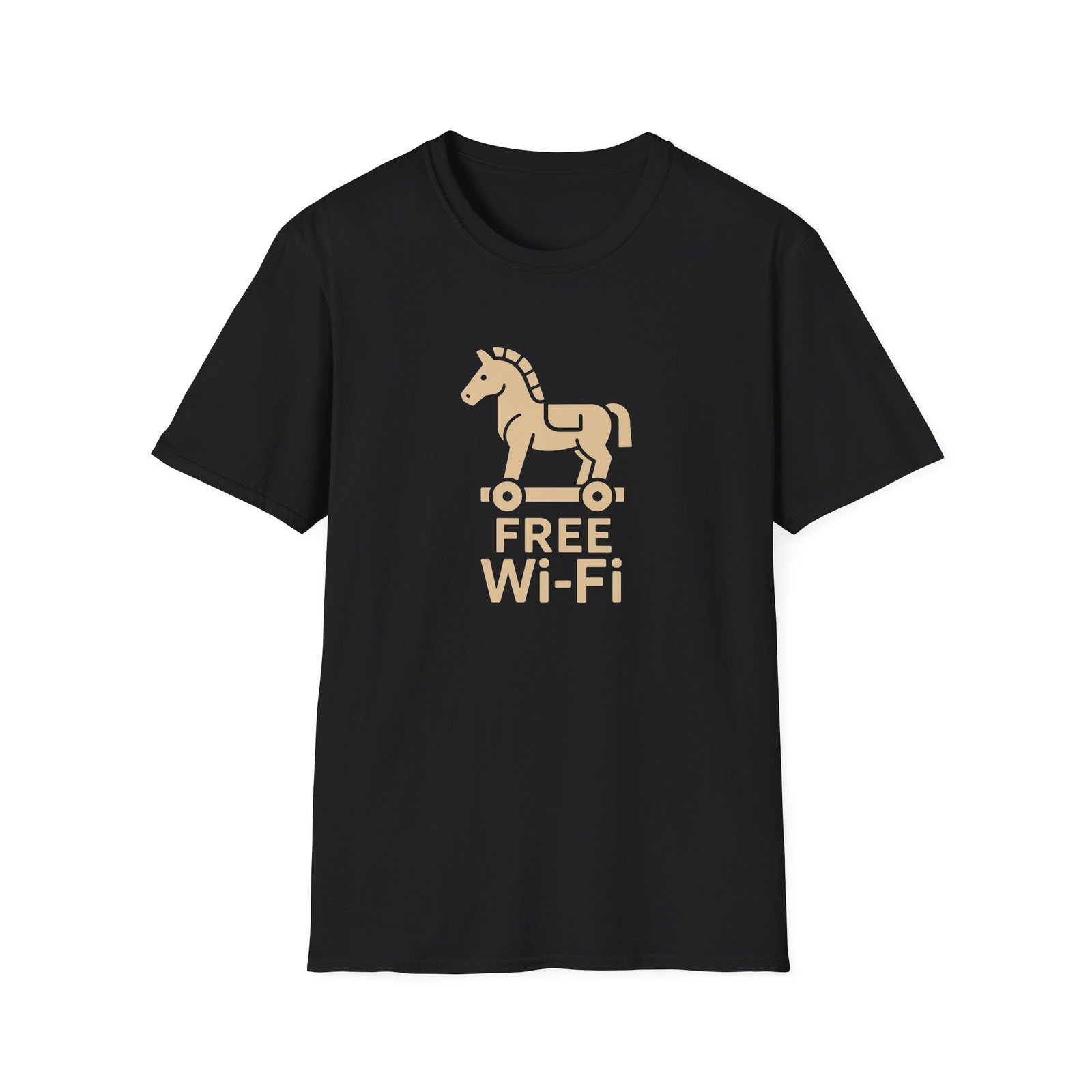 FREE Wi-Fi Horse T-Shirt – Funny Cybersecurity Tee - Image 4