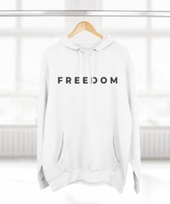 Alternative view of FREEDOM Hoodie – Minimalist Bold Statement