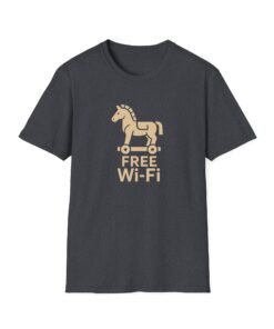 FREE Wi-Fi Horse T-Shirt – Funny Cybersecurity Tee