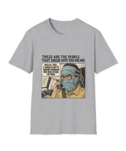 Playful Online Debate T-Shirt, Unisex Graphic Tee, Funny Argument Top, Casual Wear, Gift for Friends