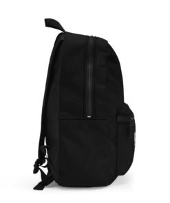 Alternative view of Sleek Black Backpack with 802 BUILT Design – Stylish School, Travel, Gym Bag, Perfect Gift for Students, Minimalist Style