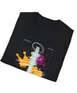 Alternative view of Chic Chess Graphic Tee - Unisex Softstyle T-Shirt, Casual Wear, Gift for Gamers, Trendy Fashion, Unique Chess Lover Gift