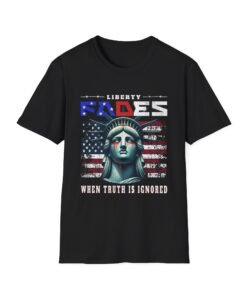 Liberty Fades Graphic T-Shirt, Unisex Tee for Patriotic Events, Independence Day, Gift for Freedom Lovers, Statement Apparel
